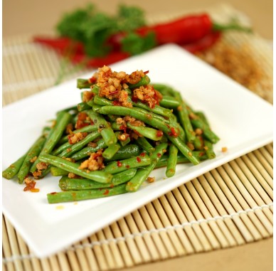 1803 Fried Long Bean with Prawn Paste 干扁四季豆